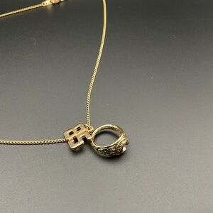 Gold Tone Necklace with “85” Pendant School Graduation Birth Year